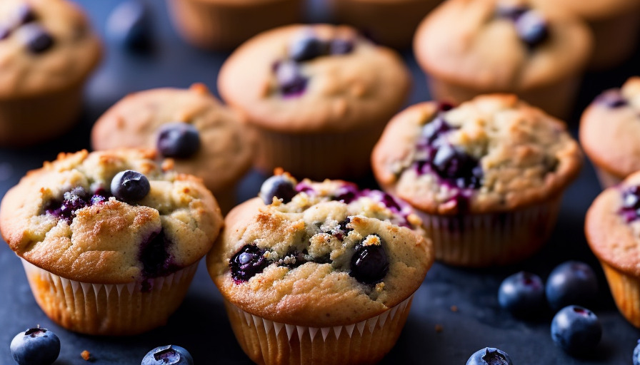 receta Blueberry Muffins