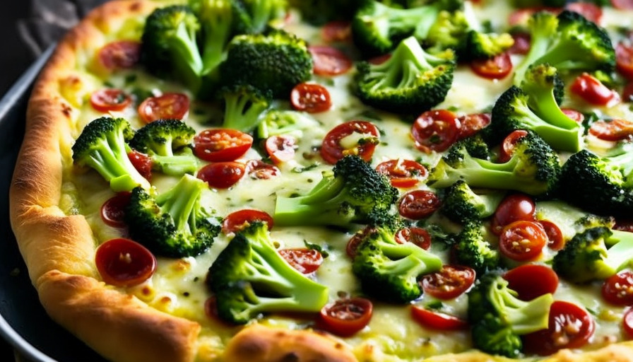 receta Broccoli Pizza