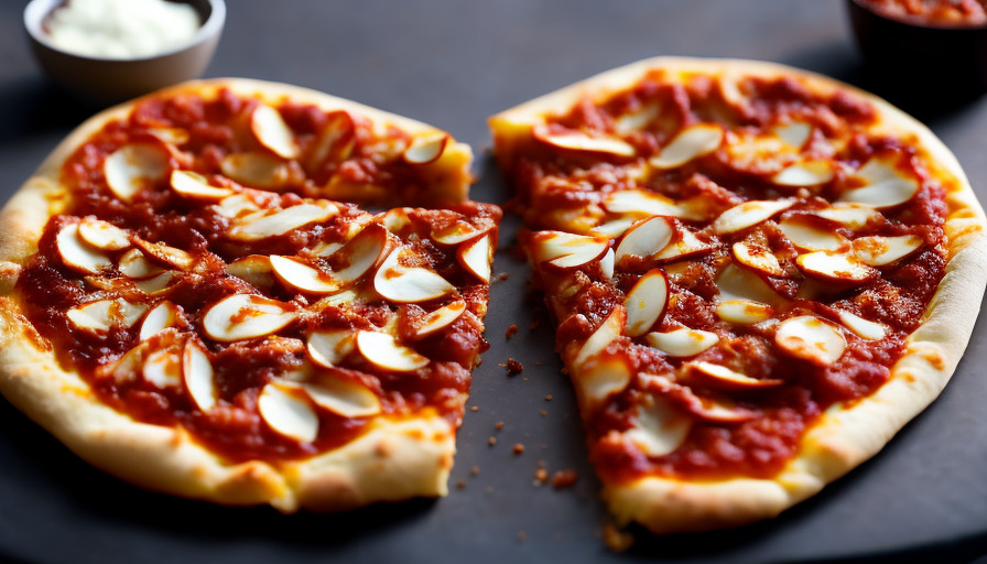 receta Paprika Almond Pizza