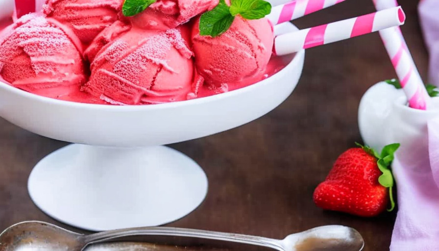 receta Strawberry Ice Cream